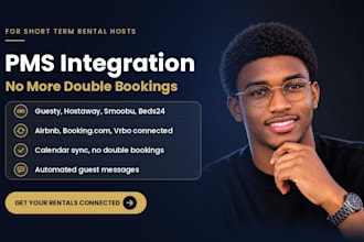 guesty, hostaway, smoobu, beds24 integration, pms channel manager