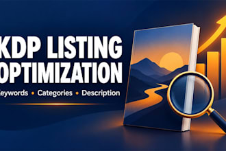 optimize your amazon KDP keywords, categories and book description