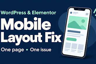 fix one wordpress or elementor mobile layout issue