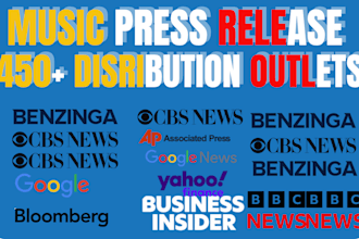 do UK US music press release writing, pr distribution, submit press release