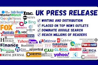 do UK press release press release writing press release distribution submit PR