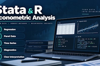 conduct stata and r regression and econometric analysis