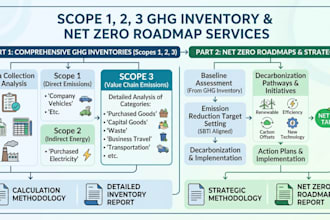 create a full ghg inventory and develop net zero roadmaps