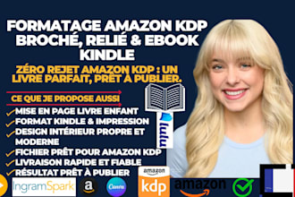 faire le formatage et la mise en page amazon kdp broche et ebook