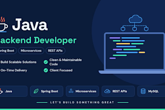 develop java spring boot microservices and rest apis