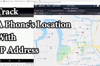 track IP address and location of target using details  of e mail or phone number