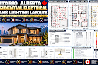 draw ontario alberta residential electrical plans lighting layouts