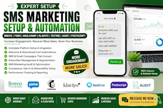 setup sms marketing brevo ysms mailchimp klaviyo textme audit postscript