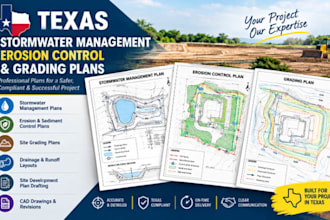 design texas stormwater management plan erosion control plan grading plan