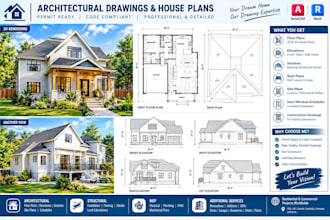 draw permit plans for city approval, architectural drawings