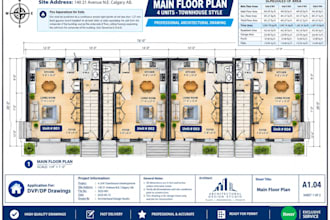 draw permit plans for city approval, architectural drawings