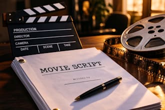 write professional movie screenplay, film script or TV pilot