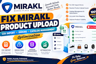 fix mirakl product upload csv import errors catalog management optimization