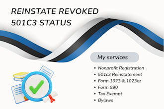 reinstate revoked 501c3 status, 501c3 paperwork, nonprofit registration, 1023ez