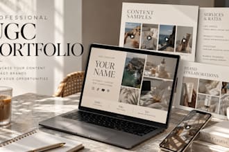 create professional looking ugc portfolio for you