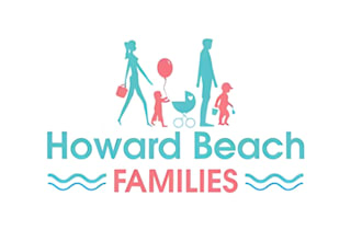 make day care, child care, baby shop, school and kids logo