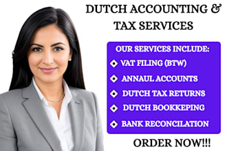 handle dutch vat filing bookkeping tax returns and annual account