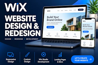 design redesign develop wix website wix website design wix website development