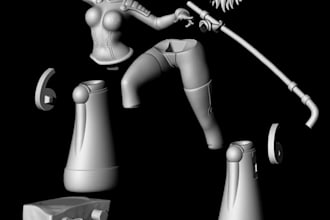 create a realistic 3d model for printing