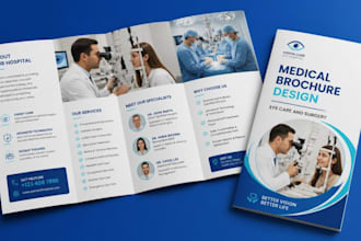 design medical brochures for hospitals clinics and healthcare providers