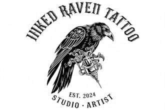 logo design for tattoo studio and tattoo artist