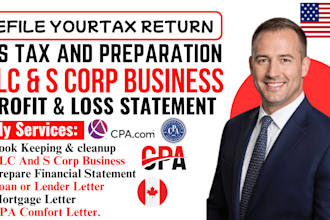 prepare financial statements for llc and s corp businesses