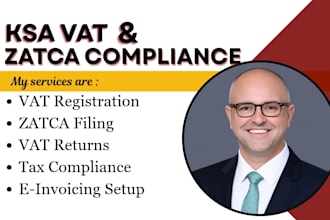 handle your ksa vat registration, zatca filing, and compliance as german advisor