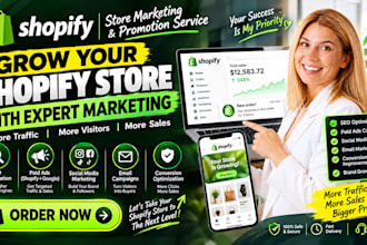 shopify sales, shopify marketing and ecommerce promotion
