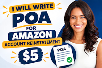 write an amazon suspension appeal and plan of action poa