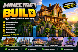 build custom minecraft maps, worlds, and terrain for you