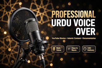 professional voice over for islamic stories and moral stories