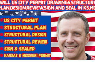 us city permit drawings,structural plan,design,review,sign and seal in ks,mo,