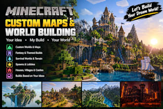 build custom minecraft maps, worlds, and terrain for you