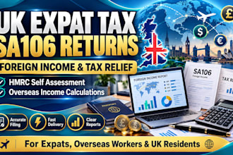 prepare UK expat tax returns, sa106 foreign income forms and tax relief claims