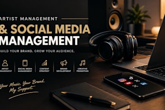 be your artist manager and social media manager