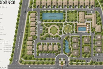 create real estate plot subdivision and land development plans