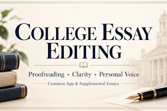 professionally proofread and edit your college essay