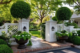 redesign your front yard driveway entrance and garden in 3d