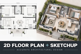 do autocad 2d floor plan, landscape architectural design, shed, adu, garage,deck