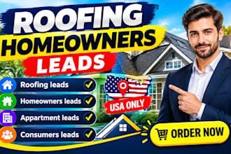 provide verified roofing leads and homeowners leads of usa