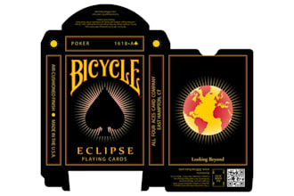 do card game illustration, trivia cards, tuck box dieline, box packaging