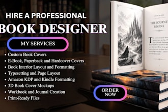 design interior book layout, do book formatting with cover, amazon kindle