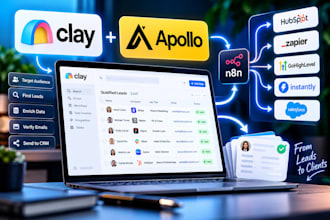 build apollo and clay com b2b lead generation system for agencies real estate