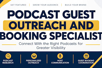 research and find qualified guests for your podcast