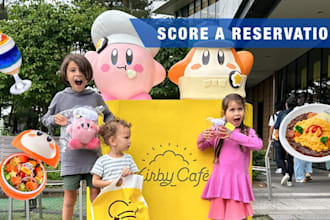 help you get kirby cafe and pokemon cafe reservations in japan