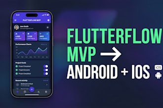 flutterflow mvp mobile app android ios firebase no code startup
