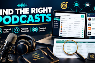find targeted podcast guest opportunities and leads