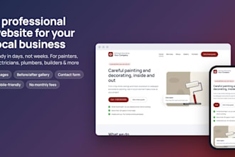 set up a website for your trade or local business