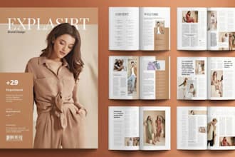 design fashion magazine ads for clothing brands and fashion boutiques
