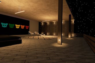 create interactive custom vrchat world 3d environment metaverse vrc world vrchat